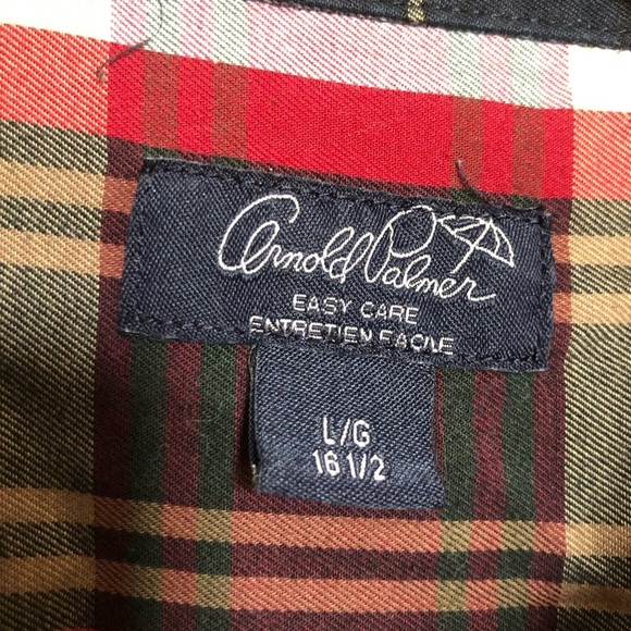 Arnold Palmer Golf Classic Plaid Men's Shirt Large - Picture 4 of 8